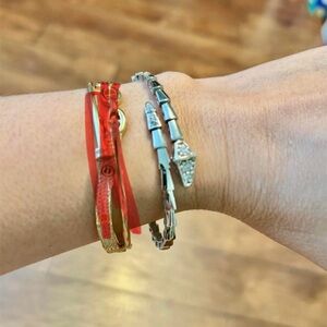 💕SOLD💕white gold 18k Saudi gold.fit 16-17 cm